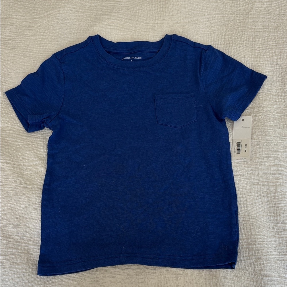 Janie and Jack Vibrant Blue Short Sleeve Tee